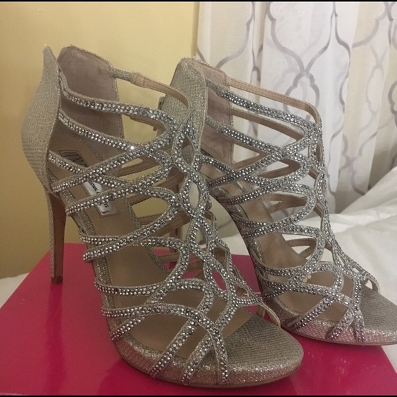 Gold Rhinestone Heels - Picture 6 of 8